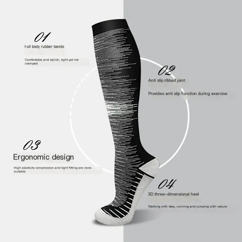 LIVLUS Wide Calf Graduated Compression Socks